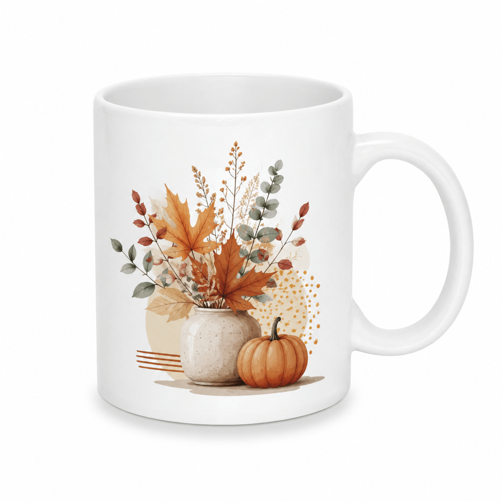 Coffee Tea And Cocoa - 1pc 1pcs Autumn Pumpkin Vase Ceramic