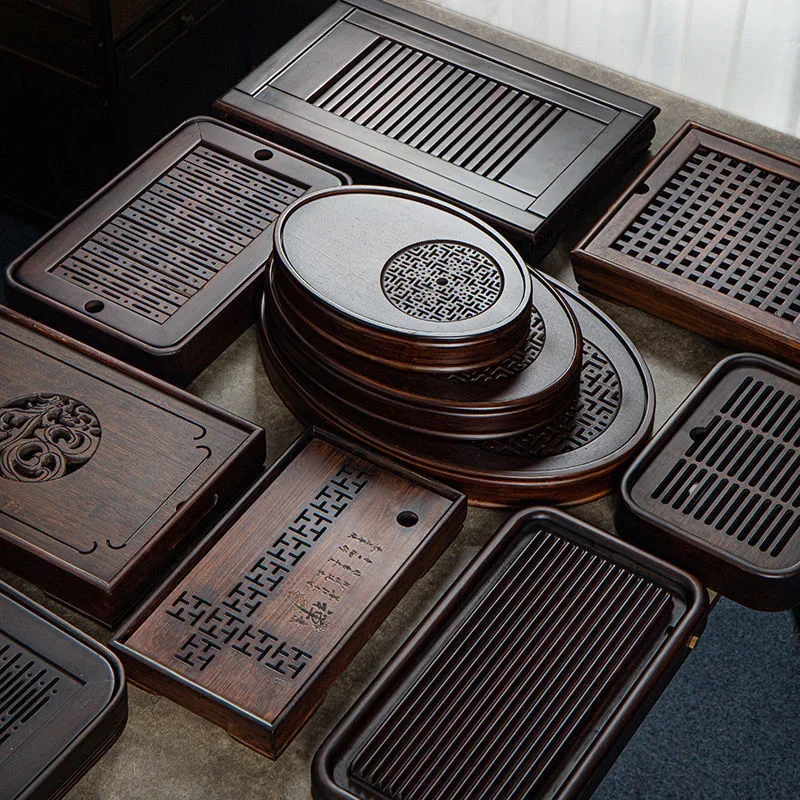 Bamboo Tea Tray - Natural Bamboo Tray, Tea Table Wooden
