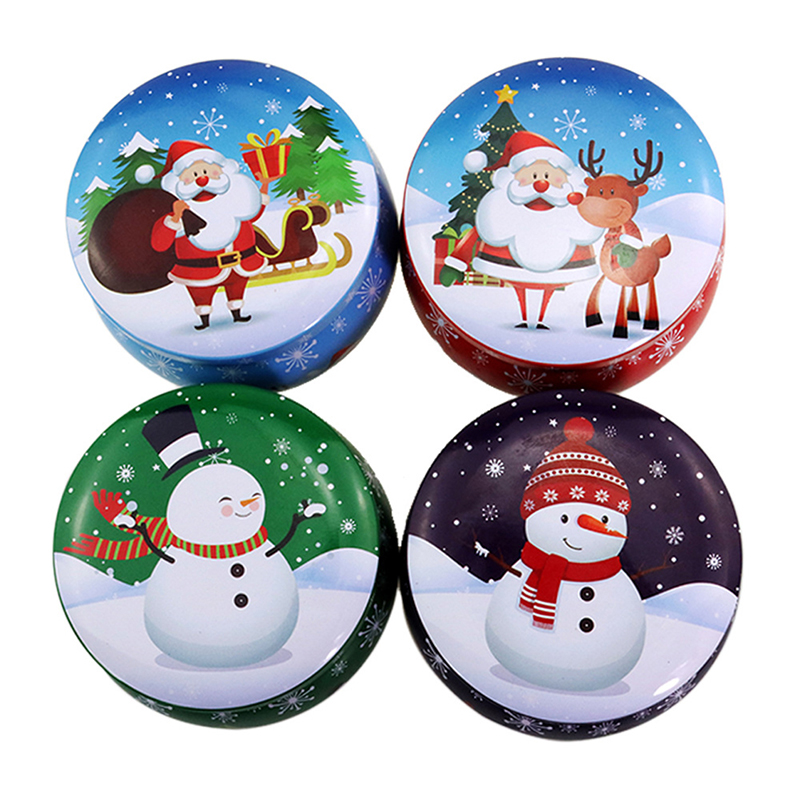Coffee Tea Containers - Mini Christmas Metal Tin Jars Coffee