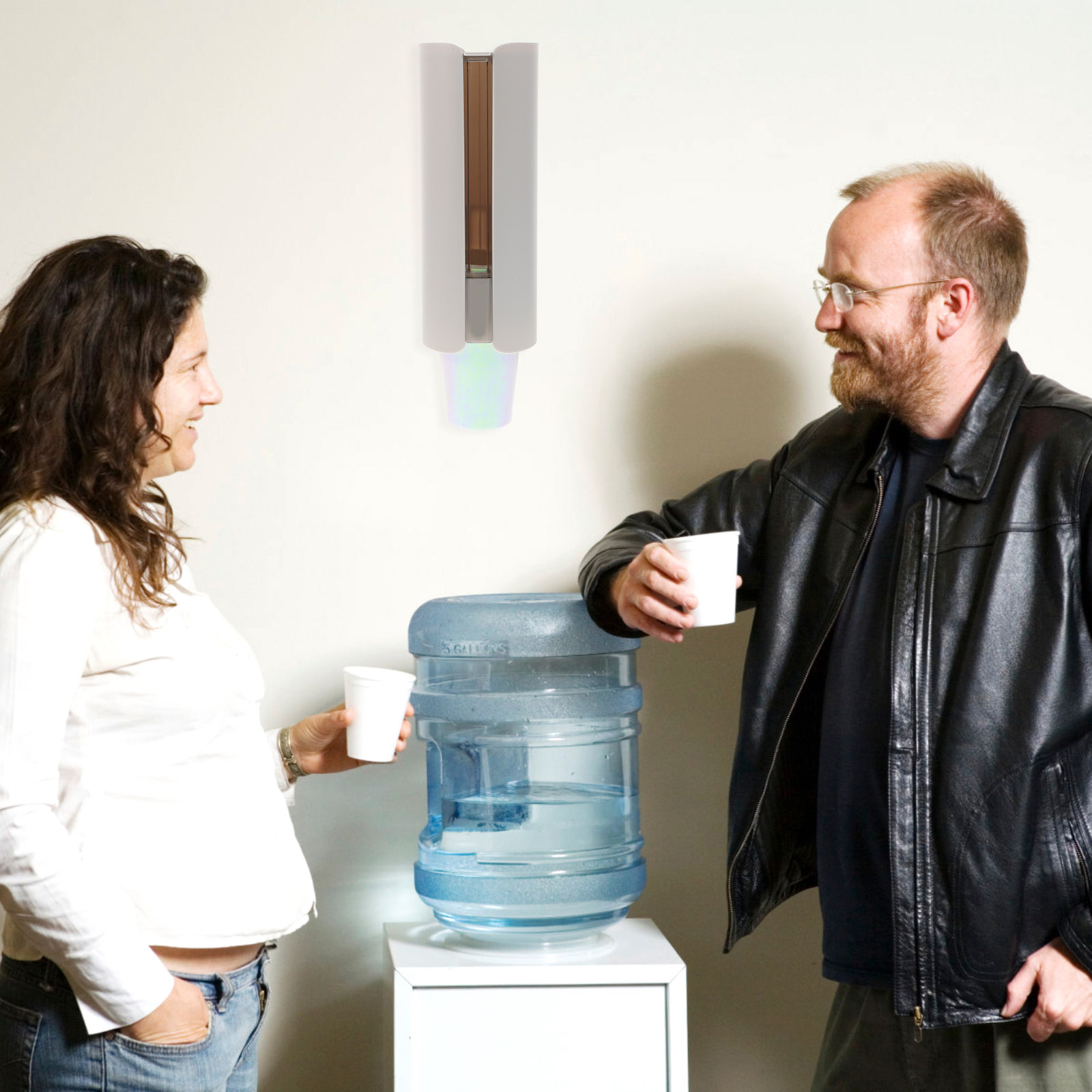 Wallpaper Coffee And Tea - 1Pcs Wall Mounted Cup Dispenser Dustproof
