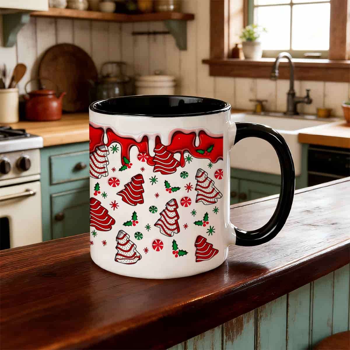 Coffee Tea And Cocoa - 1pc Christmas Ceramic Coffee Mug with