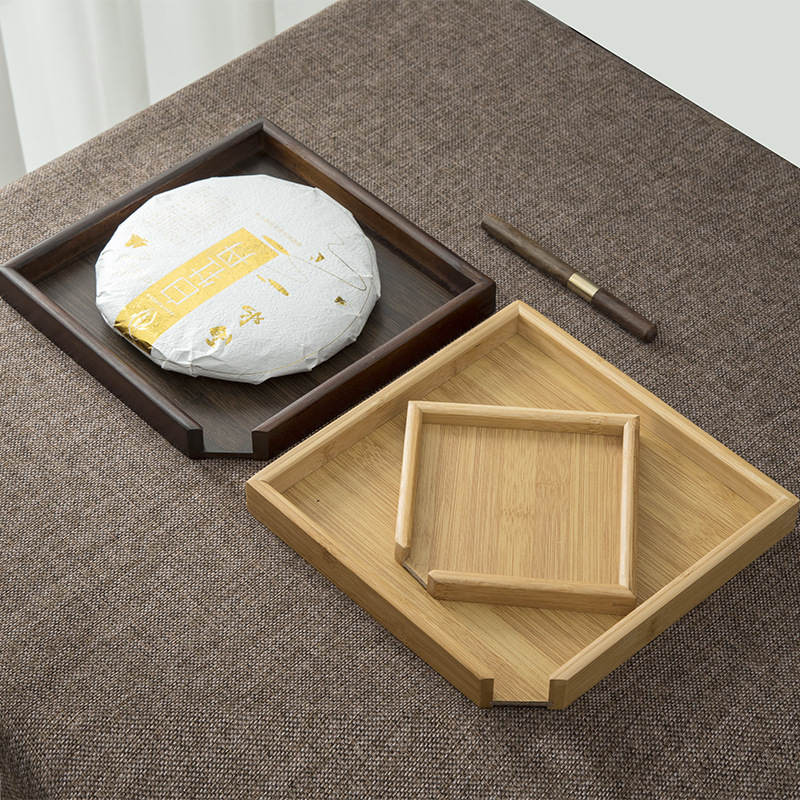 Bamboo Tea Tray - 1pc Bamboo Tea Evaluation Box Knife