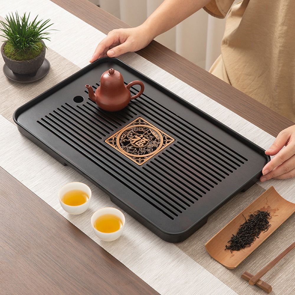 Bamboo Tea Tray - Dual Purpose Bamboo Tea Tray with