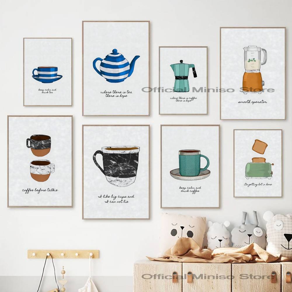 Coffee Tea Kitchenware Poster  - Wallpaper Coffee And Tea ulasan dan harga