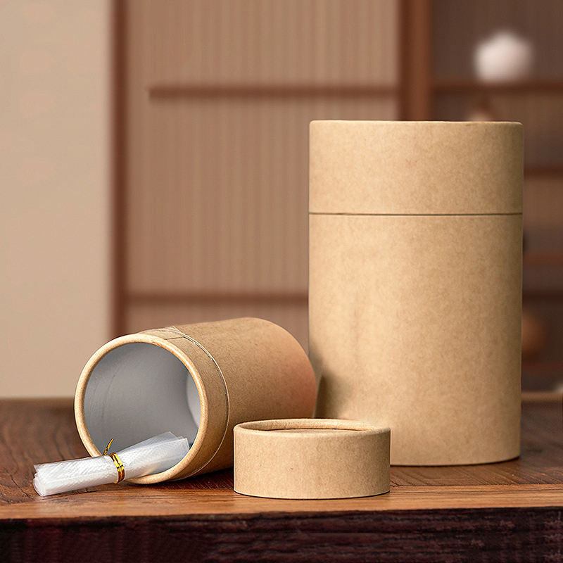 1PCS New Kraft Paperboard Tube - Coffee Tea Containers ulasan dan harga