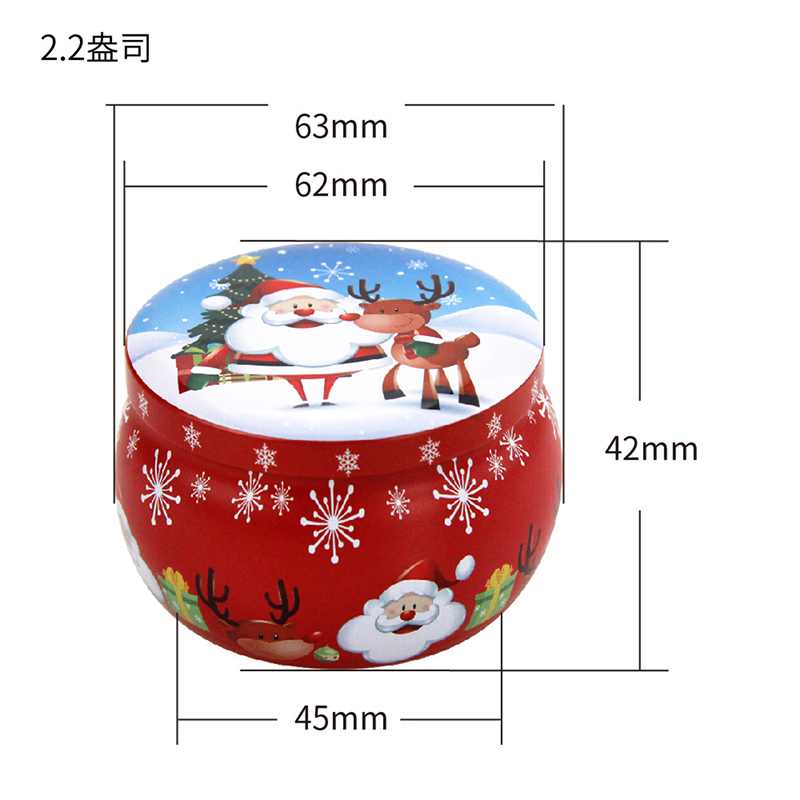 Mini Christmas Metal Tin Jars  - Coffee Tea Containers ulasan dan harga