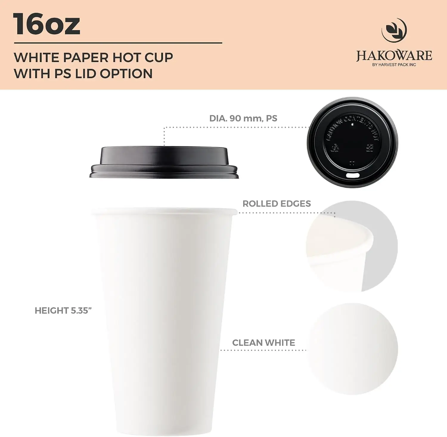 [1000 SET]HARVEST PACK 16 oz W - Wallpaper Coffee And Tea ulasan dan harga