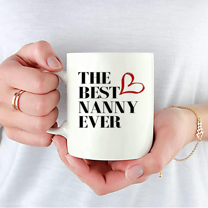 1pc Best Nanny Ever Ceramic Mu - Coffee Tea And Cocoa ulasan dan harga
