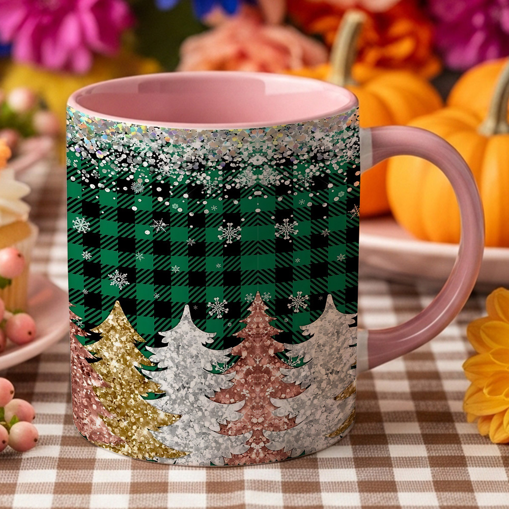 1pc Sparkling Christmas Buffal - Coffee Tea And Cocoa ulasan dan harga