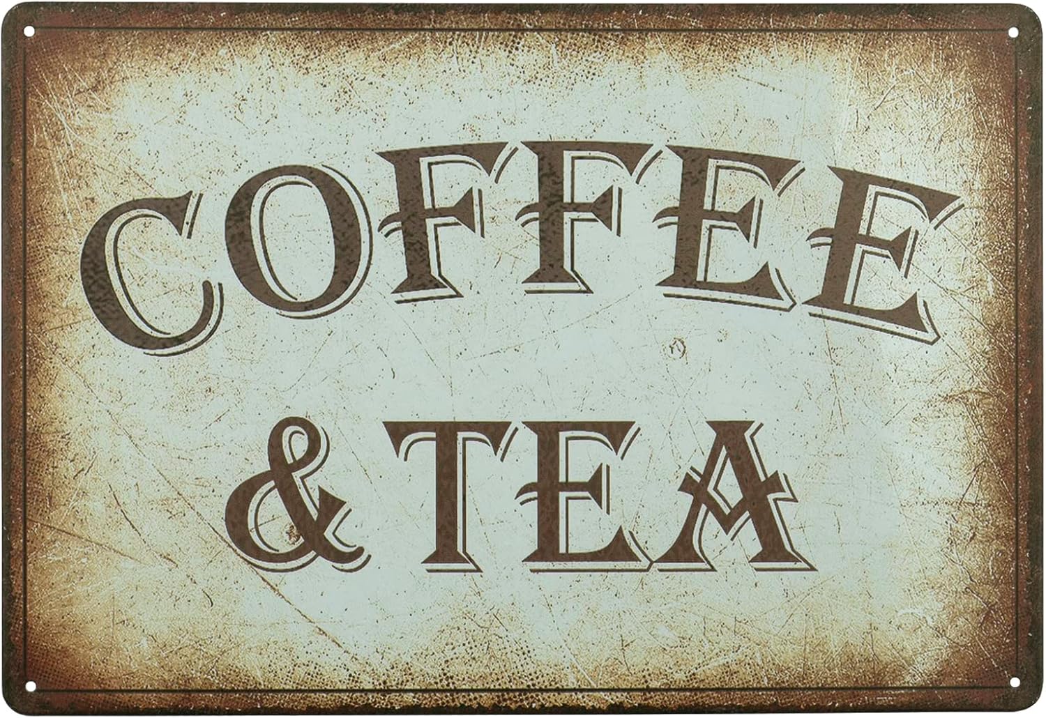 Coffee and Tea Retro Tin Sign  - Coffee Tea Quotes ulasan dan harga