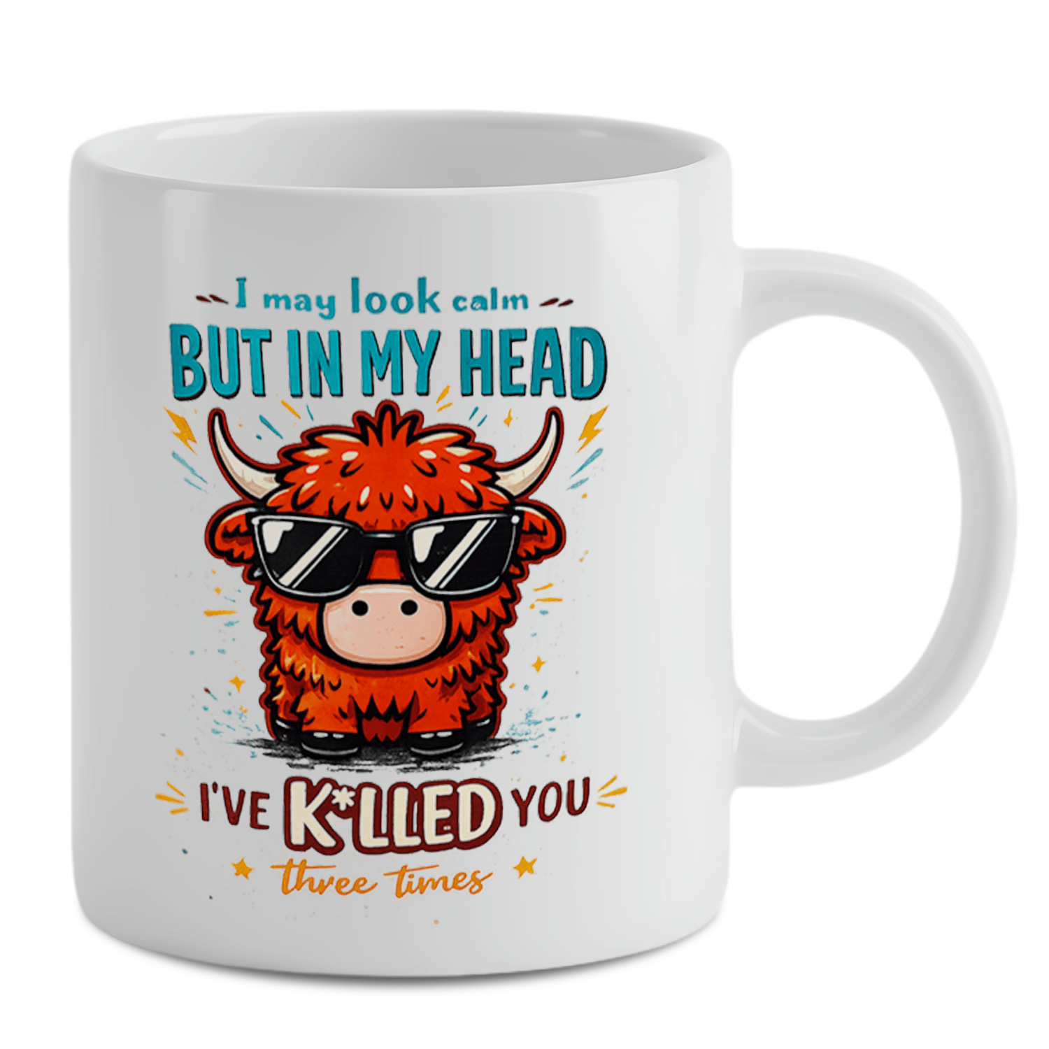 Highland Cow Funny Quote Coffe - Coffee Tea Quotes ulasan dan harga
