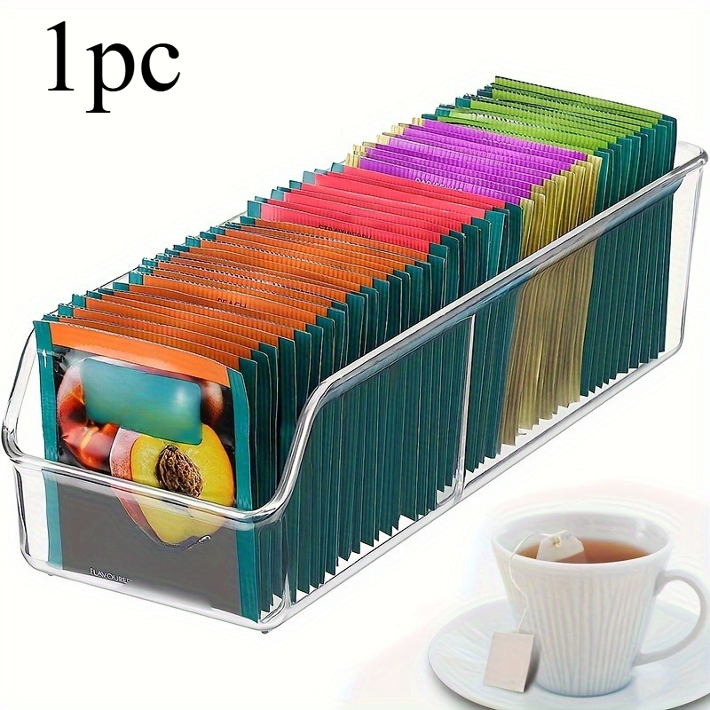 1pc Clear Tea Bag Organizer Bo - Coffee Tea Containers ulasan dan harga