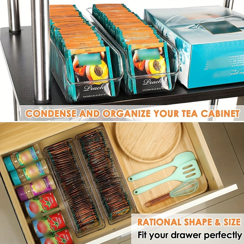 1pc Clear Tea Bag Organizer Bo - Coffee Tea Containers ulasan dan harga
