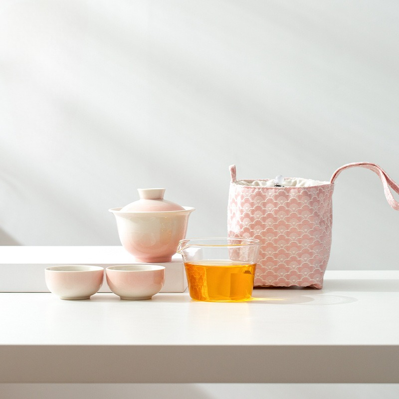 Gradient Ash Glaze Ceramic Tea - Gongfu Tea Set ulasan dan harga