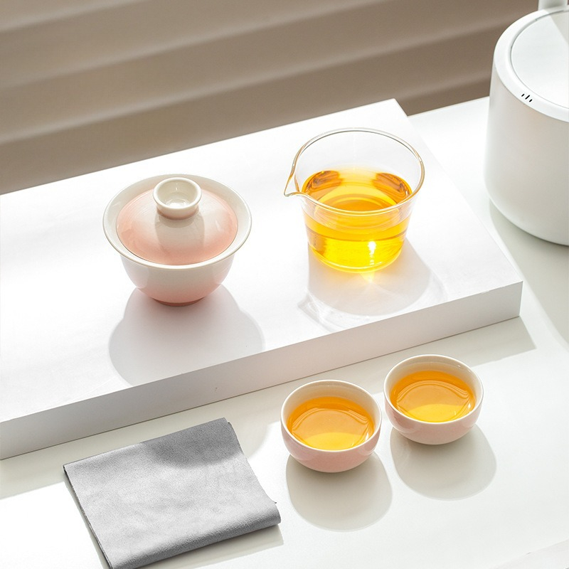 Gradient Ash Glaze Ceramic Tea - Gongfu Tea Set ulasan dan harga
