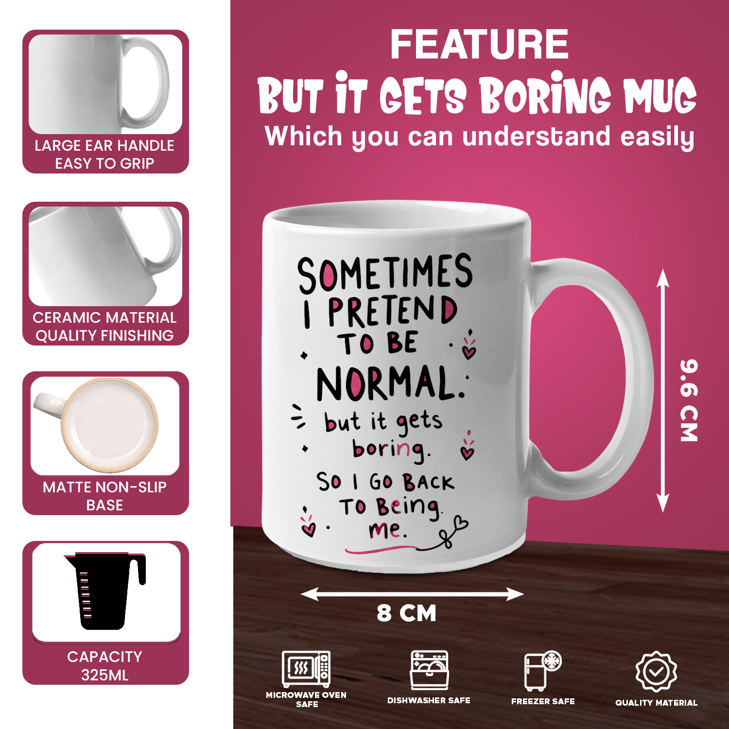 Sometimes I Pretend To Be Norm - Coffee Tea Quotes ulasan dan harga