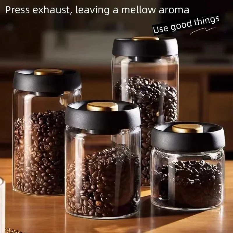 Manual Vacuum Sealed Coffee Ja - Coffee Tea Containers ulasan dan harga