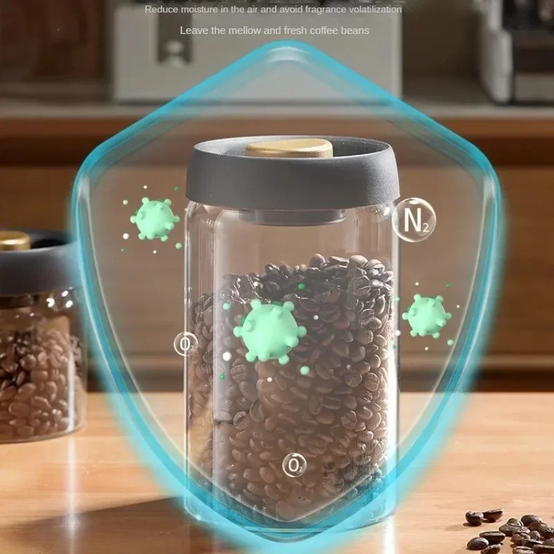 Manual Vacuum Sealed Coffee Ja - Coffee Tea Containers ulasan dan harga