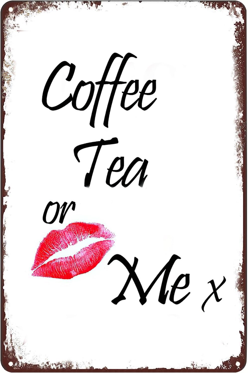 Coffee Tea or Me Tin Sign Sexy - Coffee Tea With Me ulasan dan harga