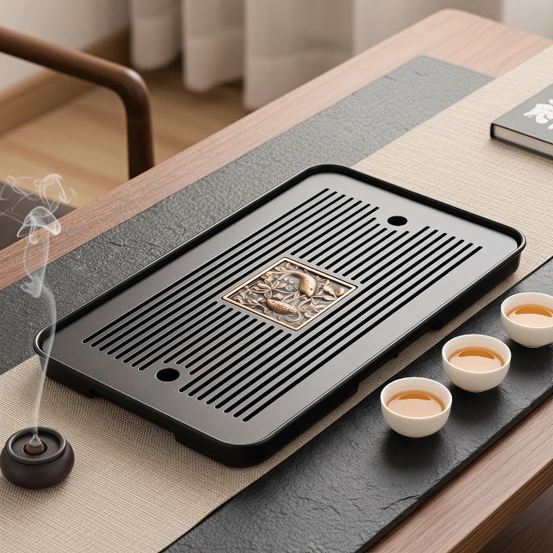 Double-Layer Wooden Tea Tray W - Bamboo Tea Tray ulasan dan harga