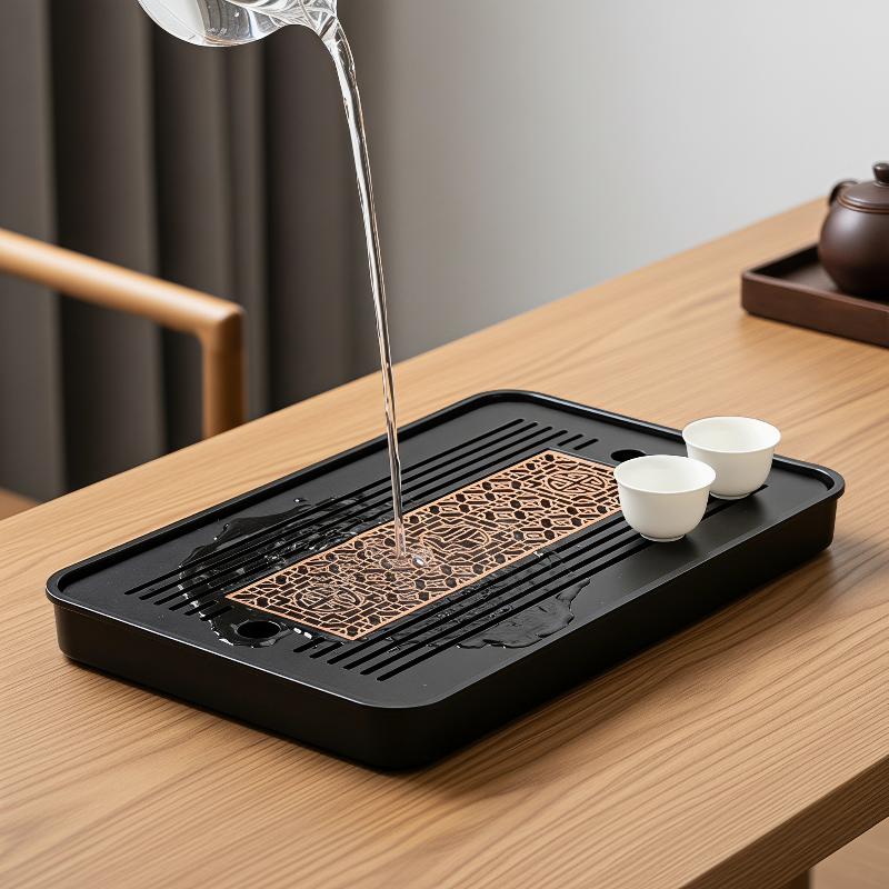 Double-Layer Wooden Tea Tray W - Bamboo Tea Tray ulasan dan harga