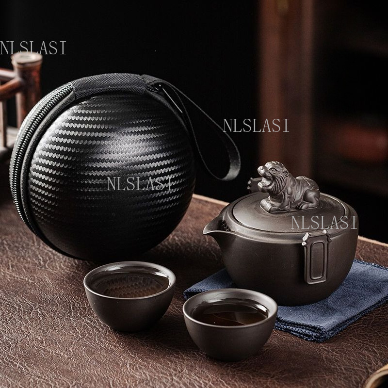 Portable Travel Zisha Gongfu T - Gongfu Tea Set ulasan dan harga