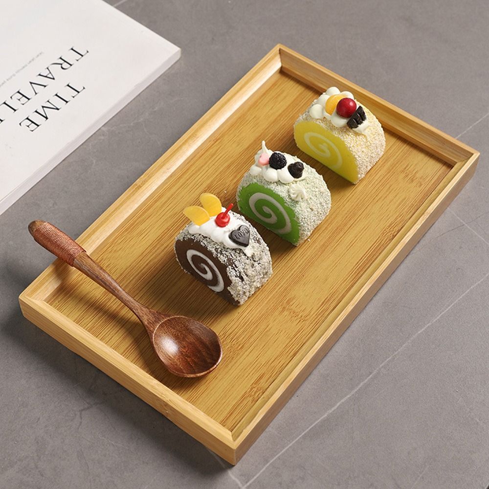 Decorate Tray Natural Bamboo B - Bamboo Tea Tray ulasan dan harga