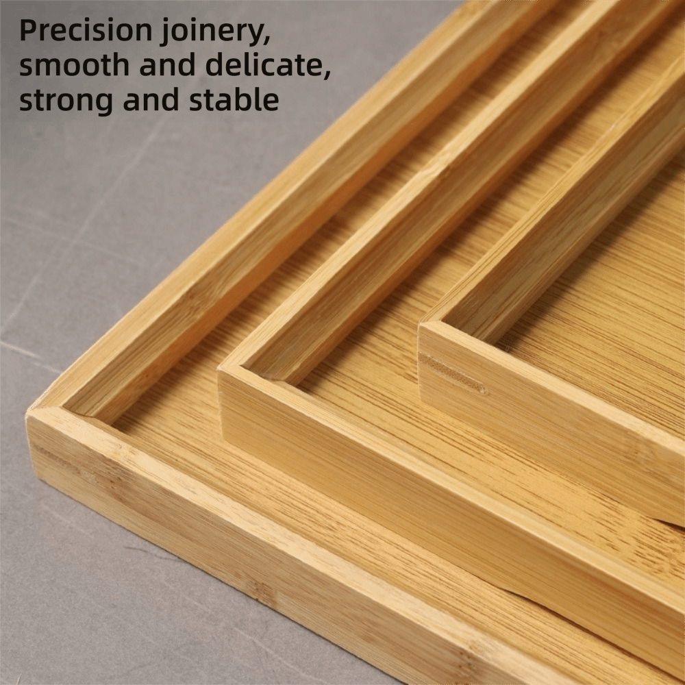 Decorate Tray Natural Bamboo B - Bamboo Tea Tray ulasan dan harga