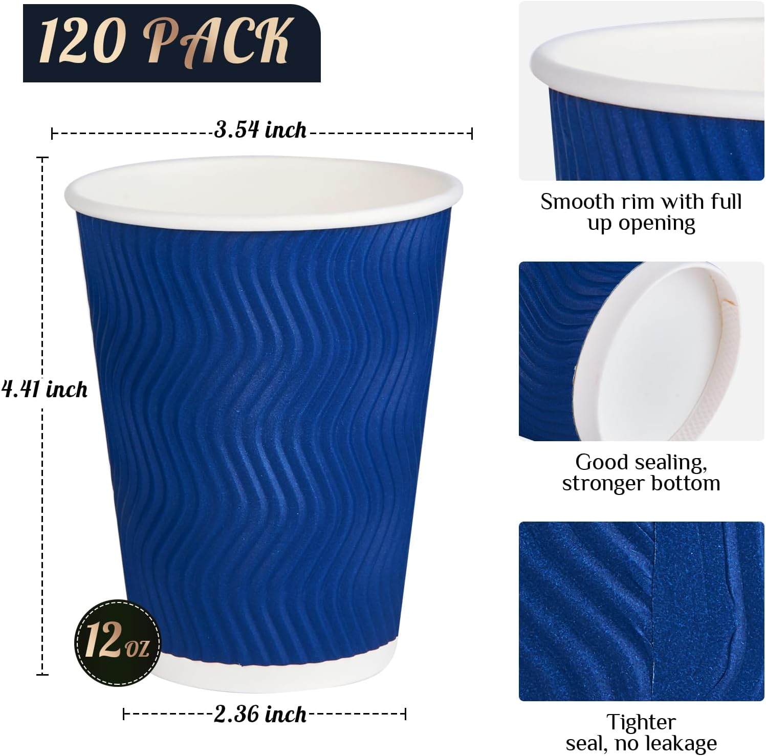 12OZ Coffee Cups Disposable Pa - Wallpaper Coffee And Tea ulasan dan harga