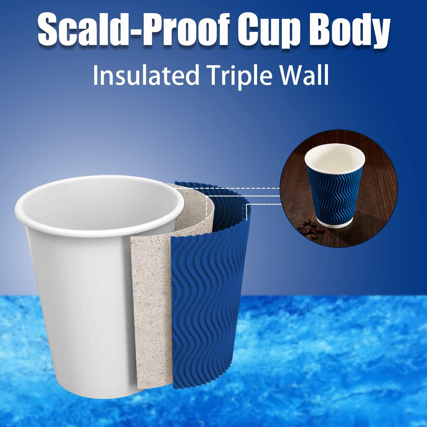 12OZ Coffee Cups Disposable Pa - Wallpaper Coffee And Tea ulasan dan harga