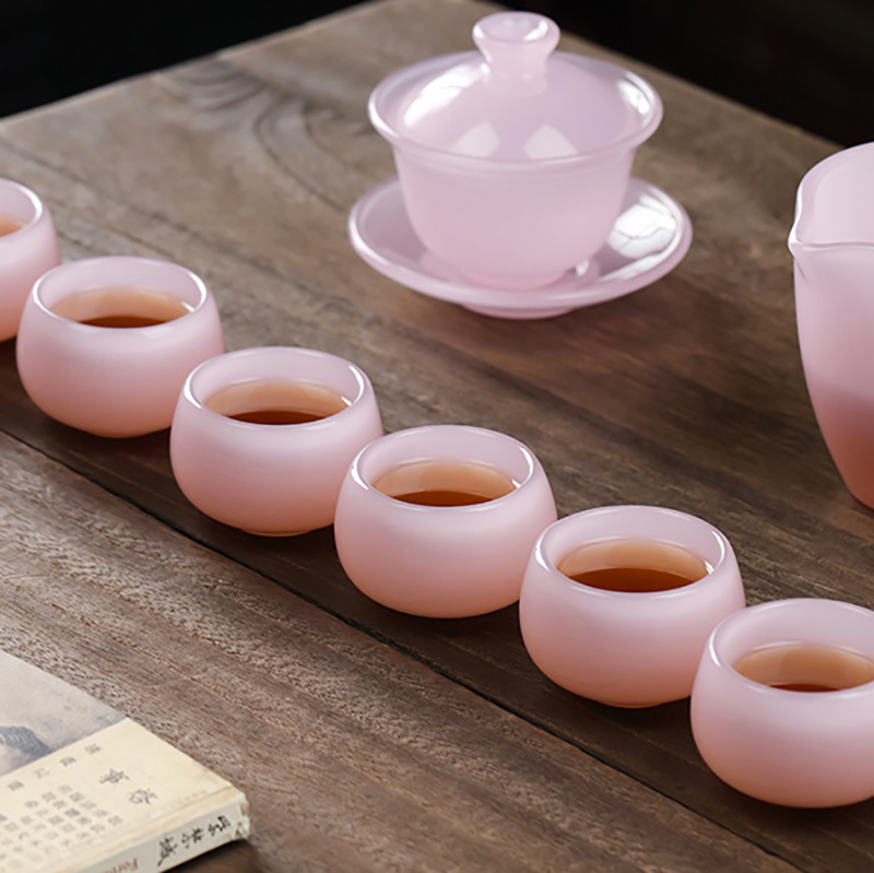 Hibiscus Jade Porcelain Teacup - Gongfu Tea Set ulasan dan harga