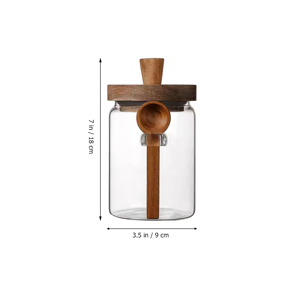 Transparent Glass Food Storage - Coffee Tea Containers ulasan dan harga