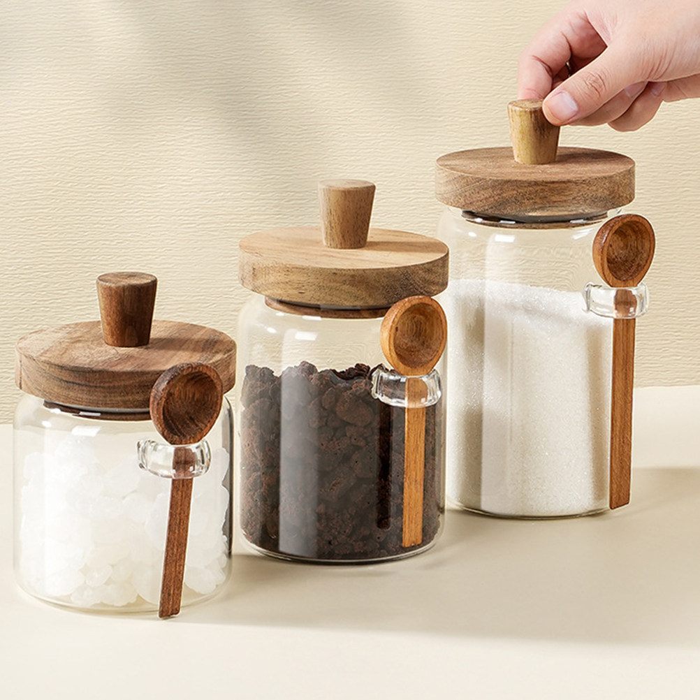 Transparent Glass Food Storage - Coffee Tea Containers ulasan dan harga