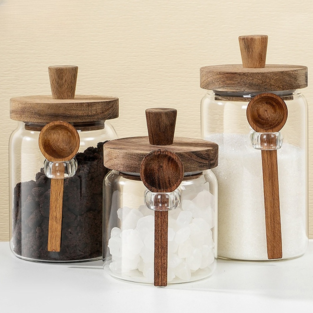Transparent Glass Food Storage - Coffee Tea Containers ulasan dan harga