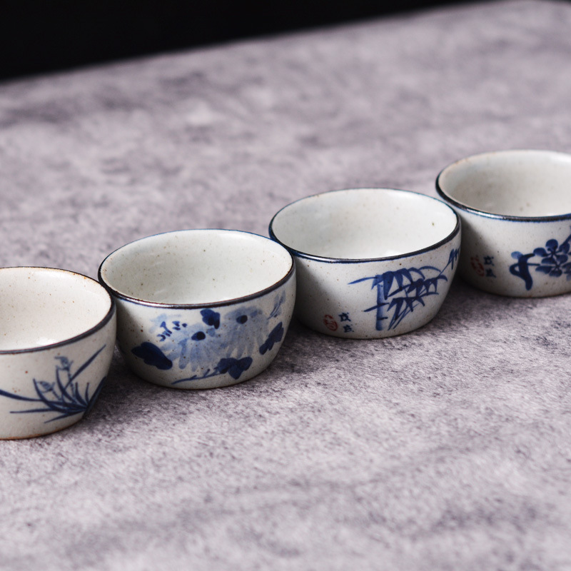Hand-Painted Blue & White Coar - Gongfu Tea Set ulasan dan harga
