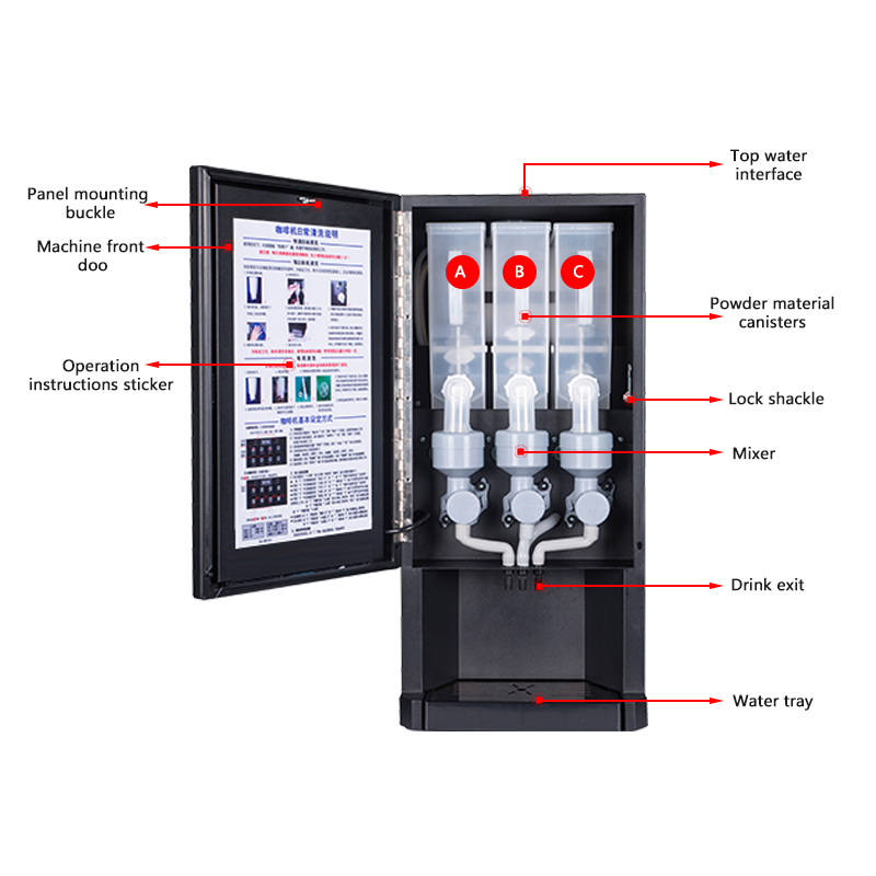 E-30SW Automatic Instant Coffe - Coffee Tea Vending Machine For Office ulasan dan harga