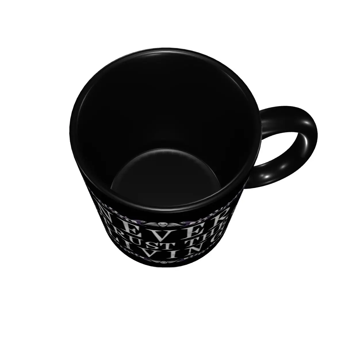 Custom Never Trust The Living  - Coffee Tea Quotes ulasan dan harga
