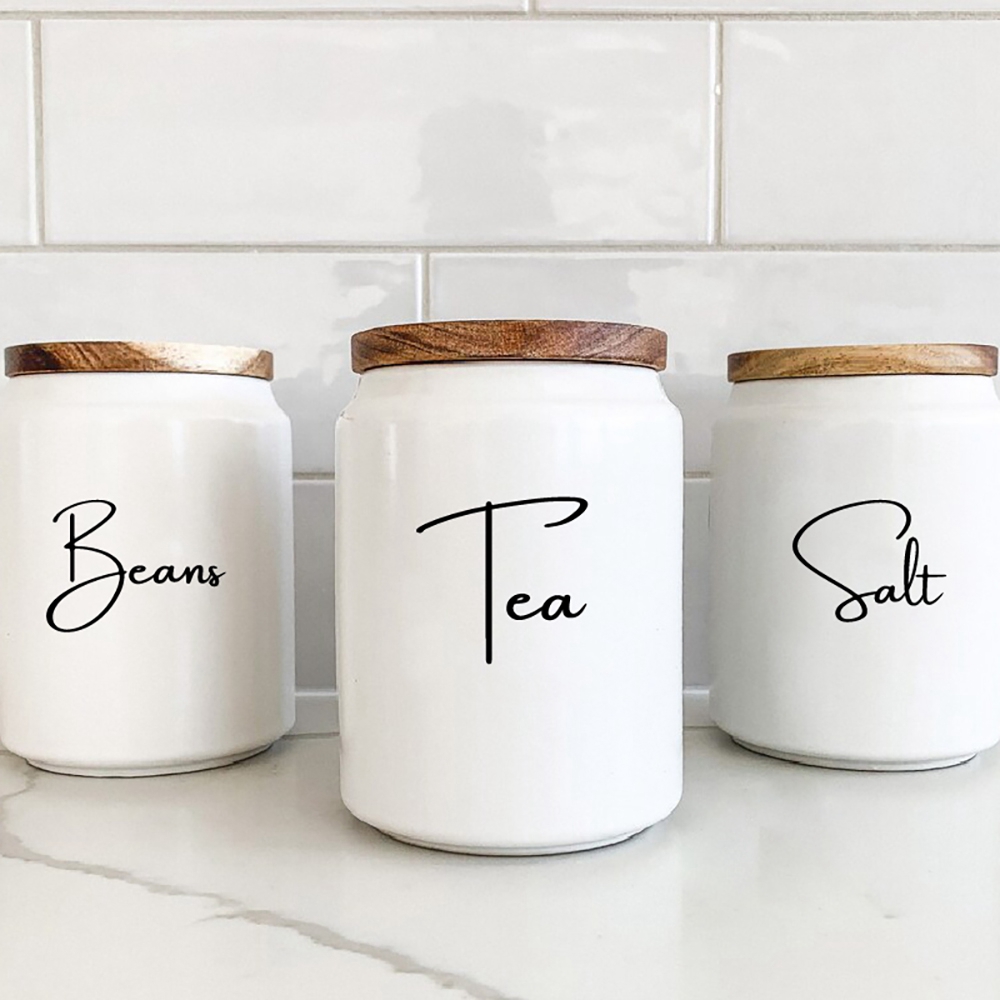 Kitchen Organization Canister  - Coffee Tea Quotes ulasan dan harga