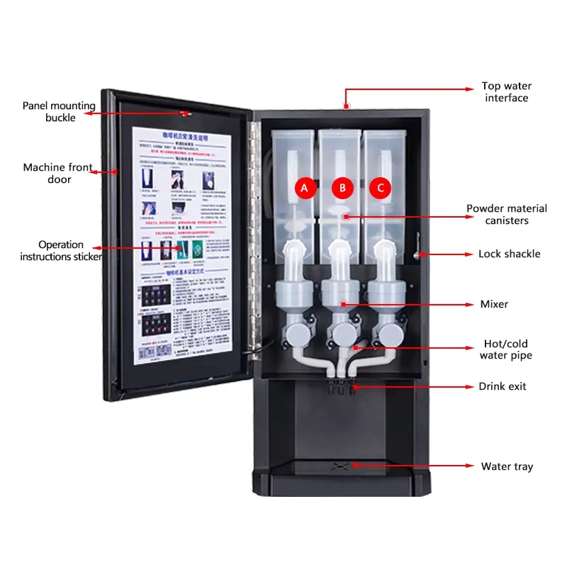 for 30SCW-8 Automatic Coffee M - Coffee Tea Vending Machine For Office ulasan dan harga