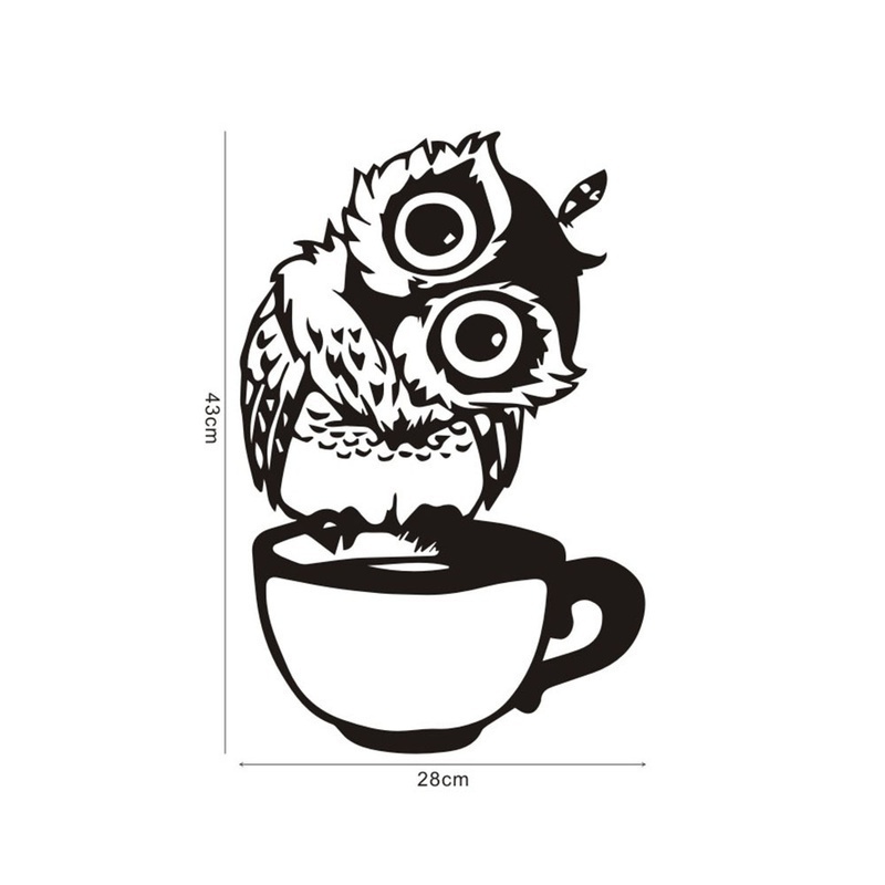 Funny Cartoon Owl Cup Of Tea C - Wallpaper Coffee And Tea ulasan dan harga