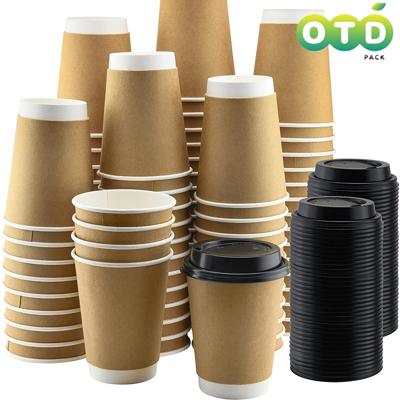 Double-Walled Paper Cup with L - Wallpaper Coffee And Tea ulasan dan harga