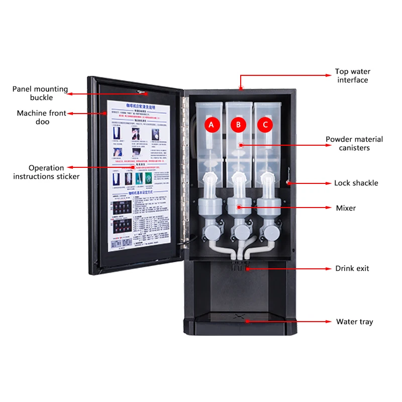 FirmHome StoreE-30SW Automatic - Coffee Tea Vending Machine For Office ulasan dan harga