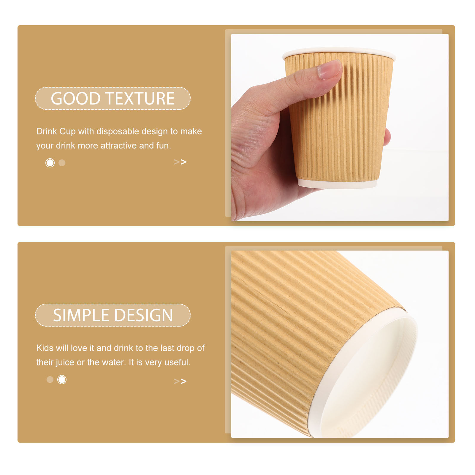 50Pcs Double-Wall Disposable P - Wallpaper Coffee And Tea ulasan dan harga