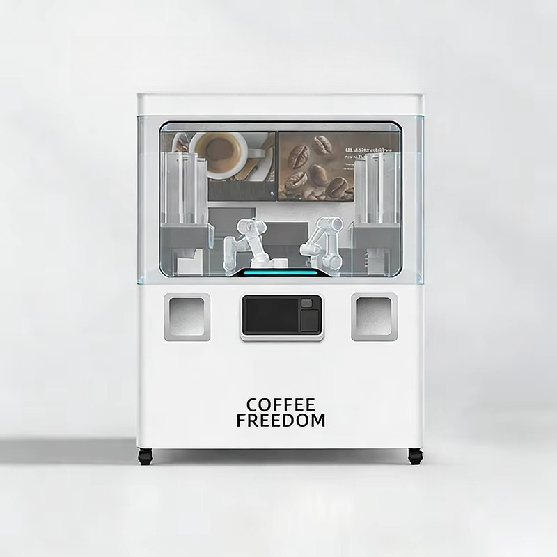 Customized Commercial Robotic  - Coffee Tea Vending Machine For Office ulasan dan harga