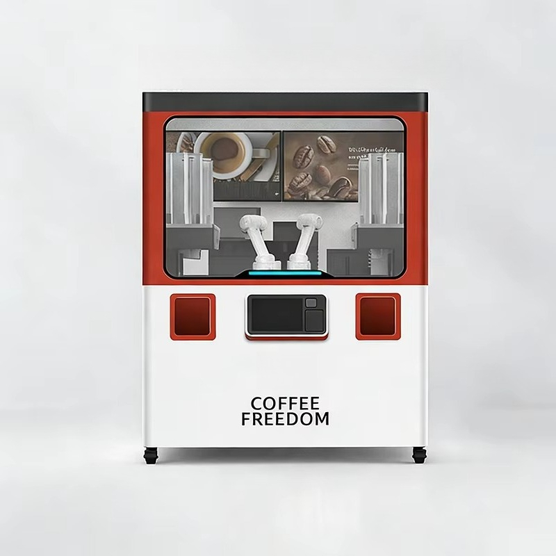 Customized Commercial Robotic  - Coffee Tea Vending Machine For Office ulasan dan harga