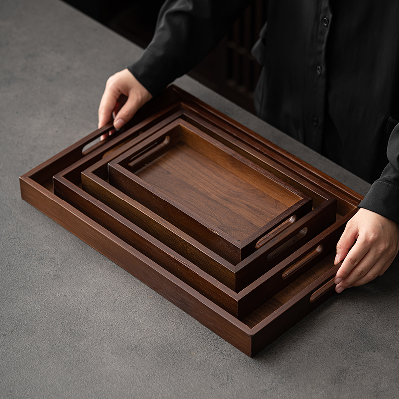 Large Size Rectangular Bamboo  - Bamboo Tea Tray ulasan dan harga