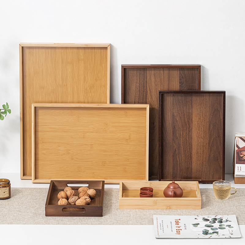 Large Size Rectangular Bamboo  - Bamboo Tea Tray ulasan dan harga
