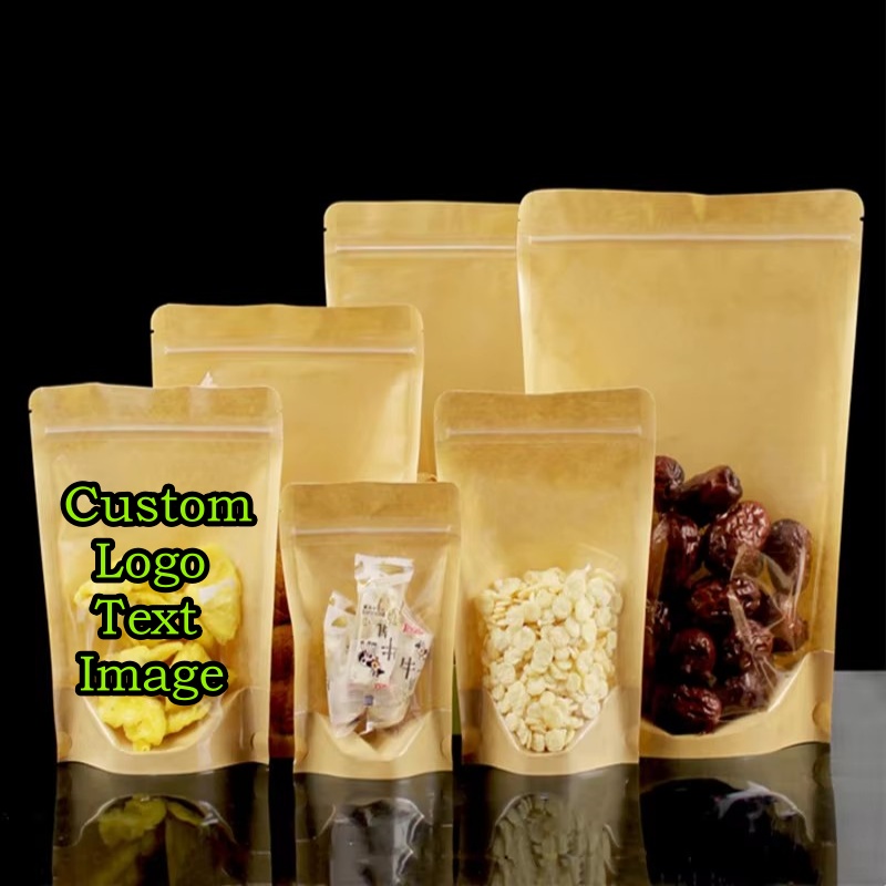 100PCS Clear Stand-up Kraft Pa - Coffee Tea And Cocoa ulasan dan harga